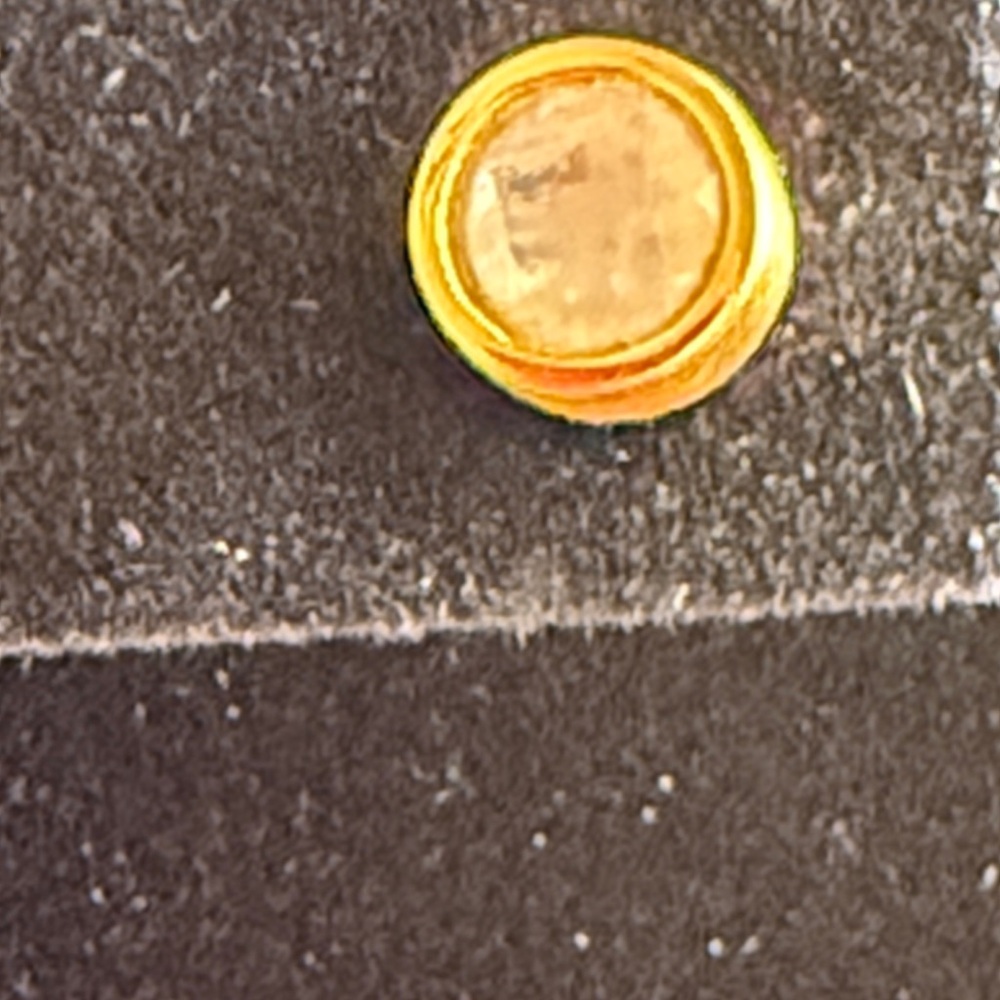 Gold-Tone Round Coin Stud Earrings - Picture 4 of 4